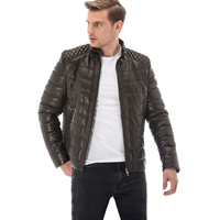 Veste d'hiver en cuir véritable enduit 2025 pour homme, respirante, grande taille, vêtements de sport personnalisables, devant écologique, décontractée, haute qualité