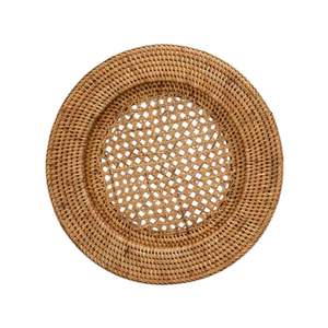 Assiette en rotin classique avec tissage détaillé, parfaite pour les hôtels, villas, appartements, restaurants et événements de mariage - Product Image 3