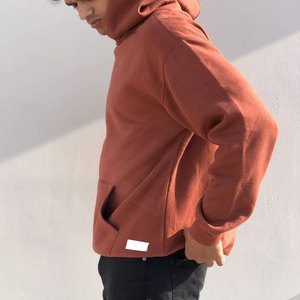 2025 nueva llegada sudaderas con capucha de gran tamaño de invierno informales de alta calidad para hombres con estampado Digital patrón sólido suministro ODM cuello con capucha - Product Image 3