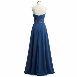 Robe de soirée élégante en polyester antistatique, col cœur, robe de soirée élégante pour les fêtes et les événements des femmes, tenue tendance - Product Image 4