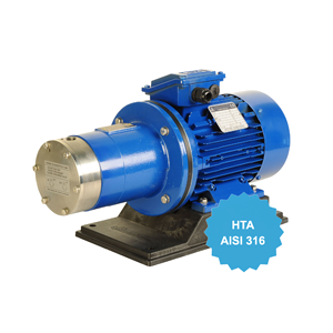Pompe a turbina rigenerative a trasmissione magnetica mod. HTA in AISI 316 per alta pressione e bassa capacità - Product Image 1