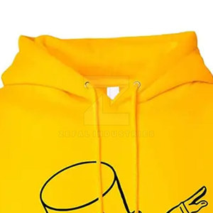 Manches longues DTG/DTF Imprimer Solide 100% Coton Polaire Respirant Casual Hoodies pour Hommes-Haute Qualité Écologique Hiver Mode - Product Image 4