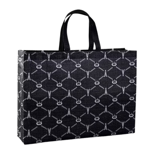 CENPLAS-Caja reutilizable ecológica, bolsa de compras reciclada, PP, tela no tejida, laminada, Verde - Product Image 1