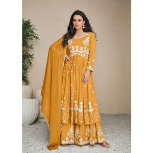 Vente chaude Reyon Kurti Sharara ensembles femmes meilleur marché tendance Designer fête porter dernier tissu de haute qualité Premium en gros - Product Image 1