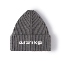 Bonnet d'hiver unisexe pour femmes Bonnet chaud en tricot pour l'extérieur avec impression personnalisée du logo et du texte