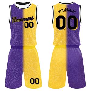 Tenues de basketball grande taille pour adultes, très vendues, respirantes, séchage rapide, antibactériennes, évacuant l'humidité, imprimées par transfert thermique - Product Image 3