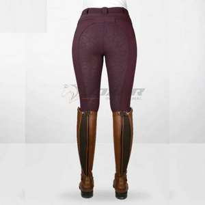 Medias ecuestres de equitación para mujer con material táctil Cintura alta flexible que garantiza comodidad y ajuste seguro durante el entrenamiento - Product Image 4