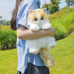 DUPAN Kawaii Haustier-Tasche Rosa Schal Plüsch-Katzen-Rucksack 3-in-1 Simulierter Sitzender Lebensechter Plüsch-Katzen-Rucksack für Kinder - Product Image 3