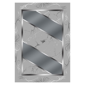 <b>RUGS</b> DEPOT LXDP-0004 Wholesale Grey Silver Contemporary Abstract Digital Printed Machine Washable Chenille Area <b>Rug</b> <b>Non</b> <b>Slip</b> - Product Image 1