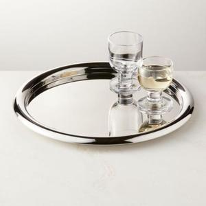 Lot de 3 plateaux de service en acier de qualité supérieure, finition dorée et polie, forme et taille personnalisées, pour barbecue en plein air. - Product Image 6