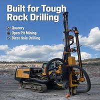 Foreuse de roche GMD50S DTH 90-152 mm pour l'exploitation minière en ciel ouvert, la pierrierie et les projets de construction
