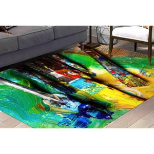 Colorful Brush Stroke <b>Rugs</b>, Painter Brushes <b>Rug</b>, Paint <b>Rug</b>,<b>Chenille</b> <b>Rug</b> - Product Image 3