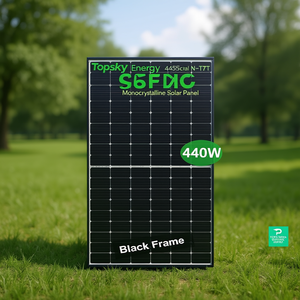 Panneau solaire monocristallin HJT de type N bifacial Topsky Energy 445W - Product Image 3