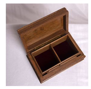 Joyero de Madera, Diseño Popular, 2 Compartimentos, Joyero de Madera Artesanal, Precio Más Bajo - Product Image 1