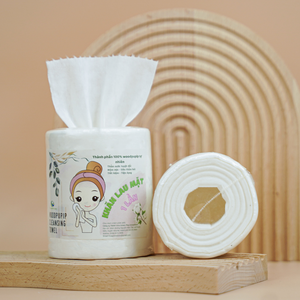 Rollo de toalla facial desechable Kawaii de 10x10cm, 100 hojas, toalla seca para quitar maquillaje para el cuidado facial - Product Image 1