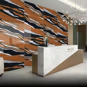 Osho Brown Hot Sale Floor Tile 60x120 600x1200 Polished Marble Look Glossy Glaze Porcelain Premium - Product Image 1