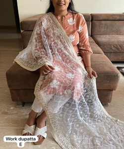 Trajes paquistaníes turcos Les de lujo con Dupattas Indian Punjabi Kurta Sets Ropa de fiesta para damas para Eid y Ramadán - Product Image 6