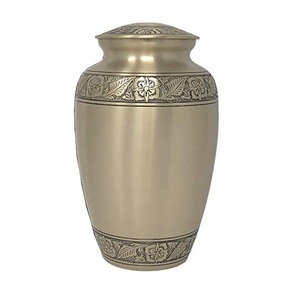 Urna de cenizas humanas de alta calidad para servicios funerarios, urnas de cremación de Metal de estilo americano, urna conmemorativa de aluminio para suministros funerarios - Product Image 1