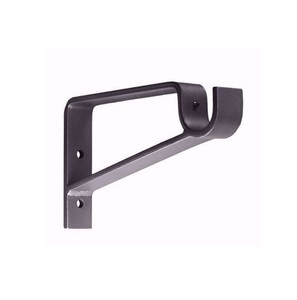 Soportes de cortina de hierro de metal negro artístico con elegantes patrones forjados para hermosas soluciones de instalación de cortinas - Product Image 2