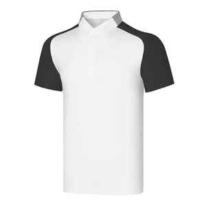 Camiseta de Polo de Golf de trabajo sólido de secado rápido para hombre, Camiseta de punto transpirable de sublimación con logotipo personalizado de diseño en blanco informal, manga corta - Product Image 3