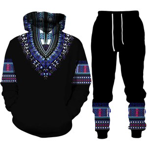 2023 African Style 3D Print Men Women Sweatshirt Sets Casual Hoodie+Pants 2pcs Sets Oversized Tracksuit Fashion Unisex Clothes - Product Image 5