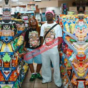 T-shirt noir 100% coton 240g, col montant, coupe oversize et courte, épaules tombantes, grammage lourd, écologique, pour homme, motif personnalisé, effet délavé à l'acide - Product Image 2