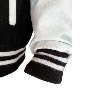 Veste universitaire unisexe en laine respirante, vêtements décontractés, vestes de style lettreman, vente en gros - Product Image 5