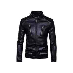 Fournisseur OEM de vestes de motocyclette pour hommes, vêtements d'extérieur de protection en cuir de vachette avec style de rue pour les cyclistes - Product Image 1