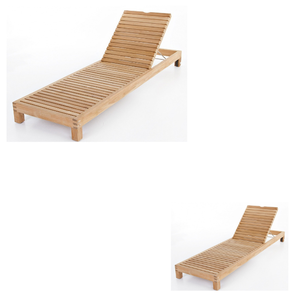 เตียงอาบแดดในสวนลานเฟอร์นิเจอร์ไม้กลางแจ้งทุกสภาพอากาศ - Product Image 3