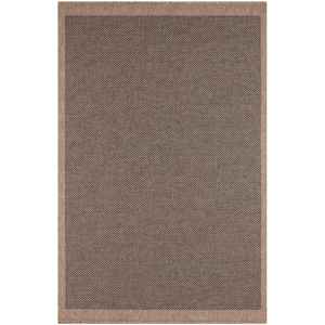 Tapis en polypropylène tressé lavable pour extérieur, réversible, gris foncé, tapis d'intérieur/de bureau - Product Image 1