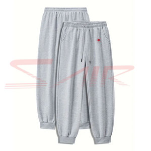 Logo personnalisé Pantalon de jogging pour homme Pantalon de survêtement long et respirant avec fermeture à la taille élastique Tissu en toile pour le sport Course à pied Jogging - Product Image 2