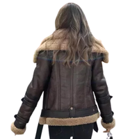 Veste longue de luxe en cuir véritable pour femme, faite à la main, noire, coupe ajustée, élégante, pour l'hiver, style motard, broderie tendance
