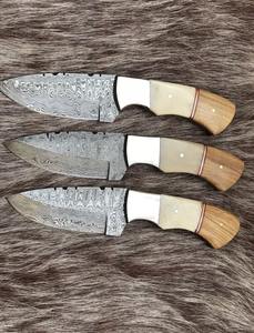 Juego de 12 cuchillos de cazador para exteriores de acero de Damasco hechos a mano, regalo perfecto para amigos para acampar, cuchillo Skinner - Product Image 6