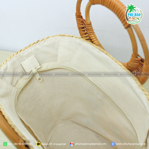 PRODUIT TOP Beach Bliss: le sac de paille et de jacinthe d'eau parfait pour vous avec un bon prix d'exportation du Vietnam - Product Image 5