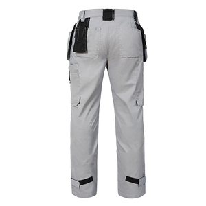 Ropa de trabajo de algodón y poliéster de alta resistencia personalizada, pantalones con múltiples bolsillos para hombre, pantalones de trabajo de alta visibilidad, cintas reflectantes, taller de seguridad - Product Image 6