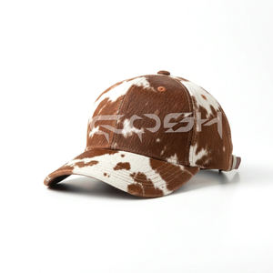 Gorras de Béisbol Estilo Western de Cuero con Pelo de Vaca para Adultos y Niños - Product Image 2