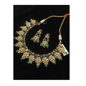 Superbe ensemble de colliers en moissanite Kundan Bijoux très demandés pour les mariées et les mariages disponibles au prix de gros - Product Image 2