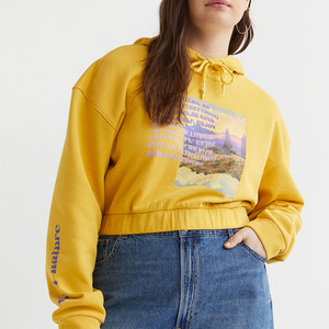 Venta al por mayor barato nuevo último llano en blanco mujeres Pull Over Hoodie logotipo personalizado de gran tamaño mujeres sudaderas con capucha - Product Image 2