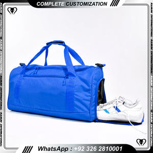 กระเป๋ากีฬาเดินทางแบบมีโลโก้ตามสั่งสีและดีไซน์โพลีเอสเตอร์ - Product Image 2