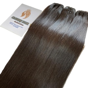 Extensiones de Pelo Liso de Piano, Extensiones de Pelo de Trama de Vietnam, Color Natural, Súper Doble Dibujado - Product Image 1
