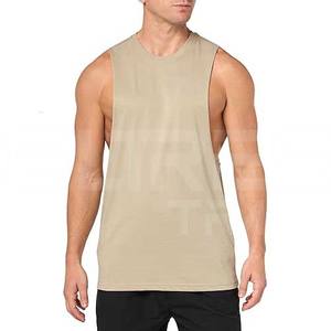 High Quality Men's <b>Muscle</b> Tank Comfort <b>Fit</b> Cotton Blend <b>Vest</b> Casual Gym Use Top Running Cotton Polyester Tank Blank Design - Product Image 6