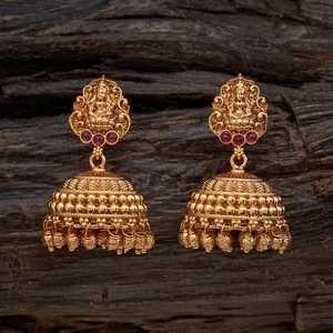 Pendientes Colgantes y de Aro Vintage 153350, Pendientes Colgantes Modernos en Forma de Campana de Cobre, Acero Inoxidable y Latón para Bodas y Fiestas - Product Image 1