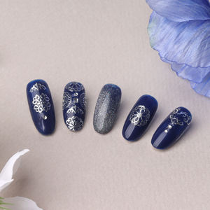 Rococo 18th #69181 Motive Oriental <b>Nail</b> <b>Art</b> Stickers Professional Luxury Gold Silver Foil Line 3d Emboss Korea Oem Odm - Product Image 2