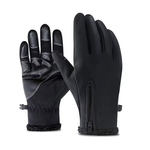 Guante de invierno para hombre, equitación gruesa, a prueba de viento, impermeable, para conducir, pantalla táctil, guantes de cuero cálidos, alta calidad, la mejor tarifa - Product Image 4
