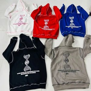 Vente en gros de sweats à capuche 100% coton de haute qualité sweats à capuche imprimés numériques en détresse pour hommes Designer White Boxy Cropped Graphic - Product Image 5