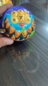 ลูกบอลยางบีบเล่น สนุกสุดมันส์ ยี่ห้อ S.S International Fun Monster  บรรเทาความเครียด เด้งดึ๋ง ทนทาน เก็บลมได้ดี ขนาด 5 ซม. ของชำร่วยงานปาร์ตี้สำหรับเด็ก - Product Image 5