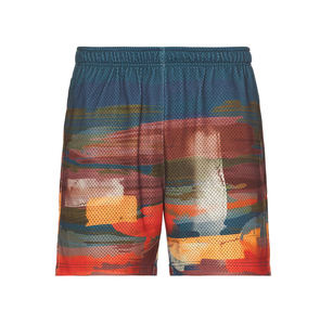 2025 Short en maille imprimé par sublimation de Style de rue de haute qualité grande taille Double couche Short en maille imprimé de fleurs personnalisé - Product Image 5