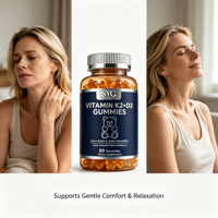 Gummies SYC BIO Vitamine K2+D3 Bien-être Quotidien Adulte Naturel 60 Gummies Prix Usine Vente en Gros Marque Privée OEM ODM