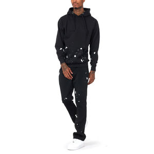 Conjunto de Chándal Personalizable de 400GSM para Hombre, Invierno, Ropa Personalizada de Marca con Pantalones Acampanados y Chaqueta - Product Image 4