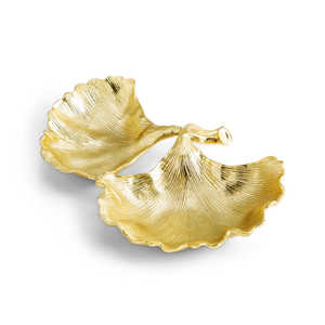 Plato de hojas de Ginkgo, cuenco de Metal, bandejas para servir comida de restaurante de Metal de aluminio de alta calidad, plato de hojas adorable, bandeja de Metal - Product Image 4